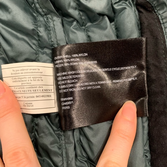 Like New Bernardo Women’s Long Down Jacket Dark Green Size XS Packable - Picture 8 of 12